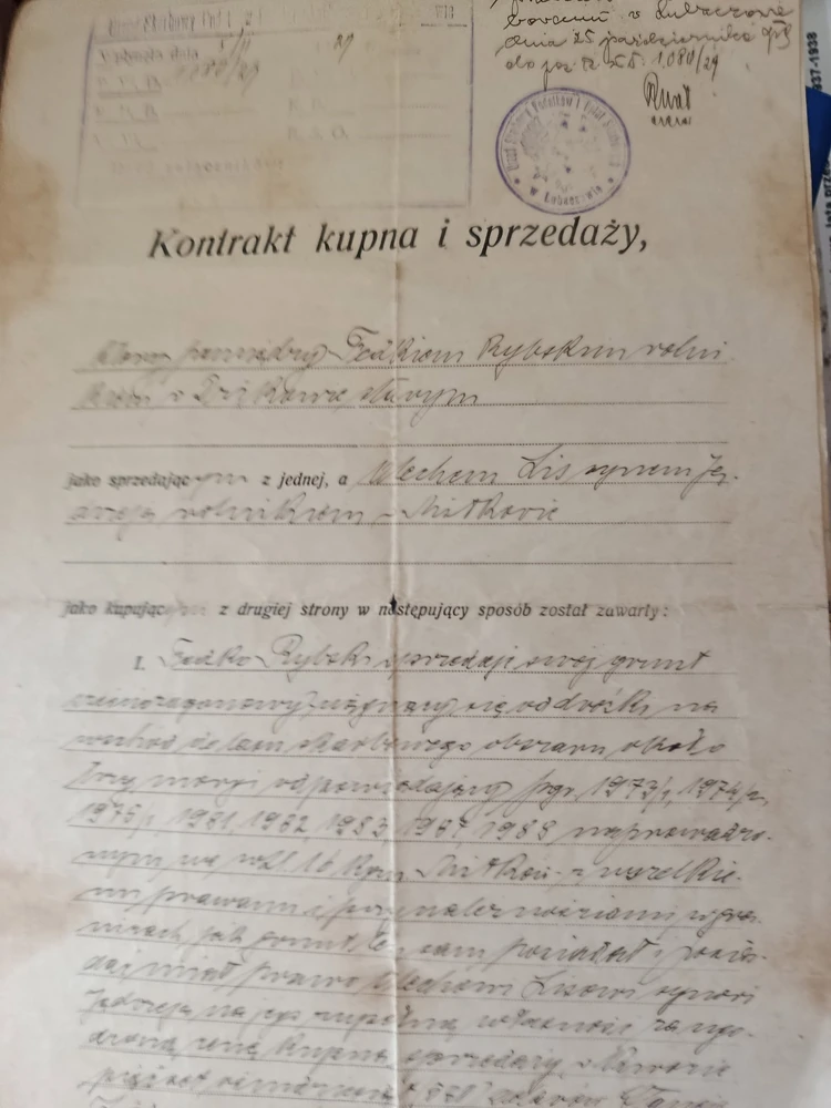 Kontrakt kupna sprzedazy (cz. I)